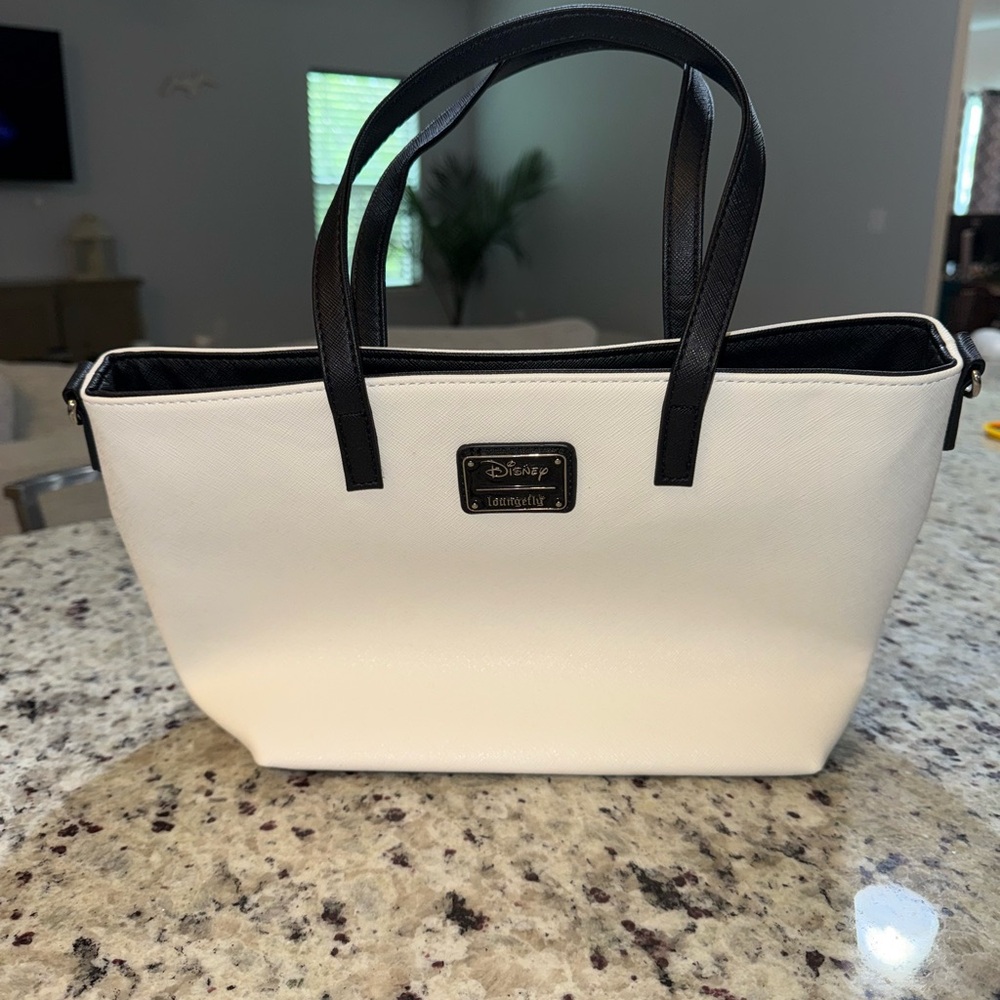 Disney Black and White Mickey Tote Bag with Rainbow Accents - Picture 2 of 6